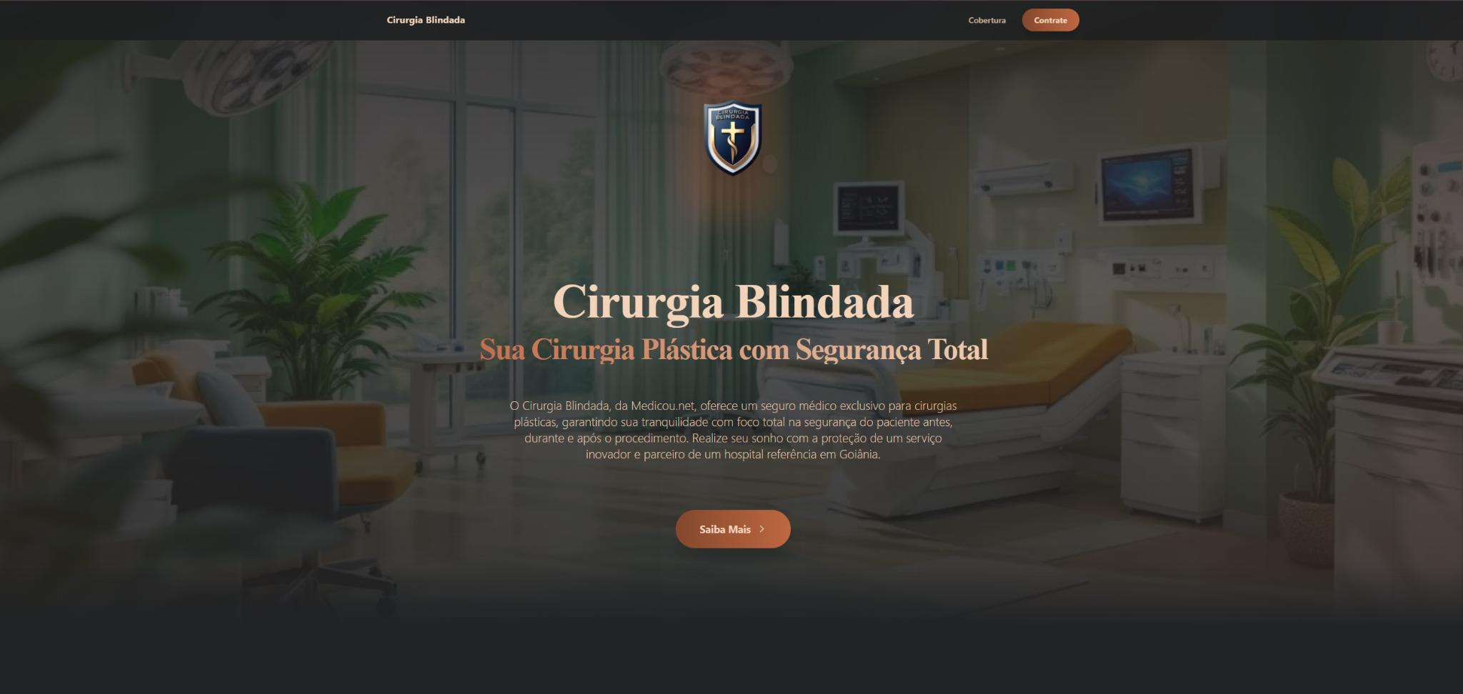 Landing page do Cirurgia Blindada